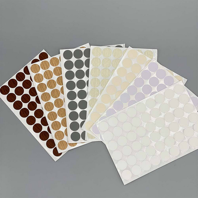 대용량 못 구멍 메꾸기 자국 스티커 벽지 메꾸미 54P 벽 나무바닥 보수 수리 메꿈이 메우기 천장 찍힘 나사, 옵션(나뭇결 미색), 1개