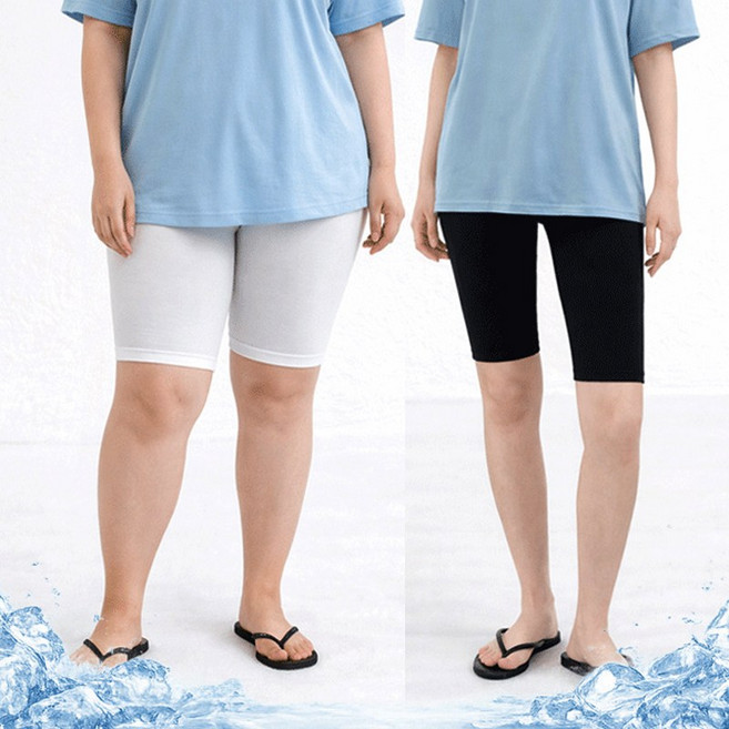 아이스쿨 5부 레깅스 "국내생산 프리미엄" 빅사이즈 시원한 여름 반바지레깅스