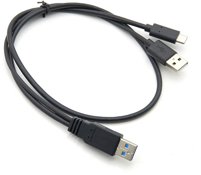 컴스 USB 3.1 Y USB 3.0 A C타입 USB 2.0 A 케이블 TB301, 1개, 60cm