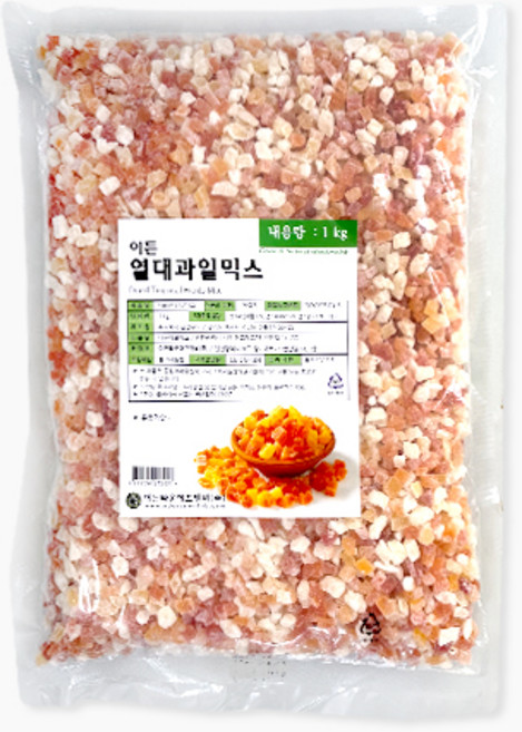 이든 건조 열대과일믹스 다이스, 1kg, 1kg, 1개
