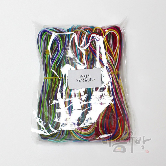 이음규방 매듭끈 - 꼰세사 32색상 4마 세트, 1개
