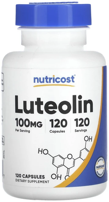 Nutricost 루테올린 100mg 캡슐 120정, 1개 - 쿠팡