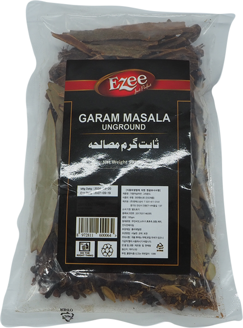Ezee Garam masala unground whole 가람 마살라 홀 통향신료, 4개, 195g