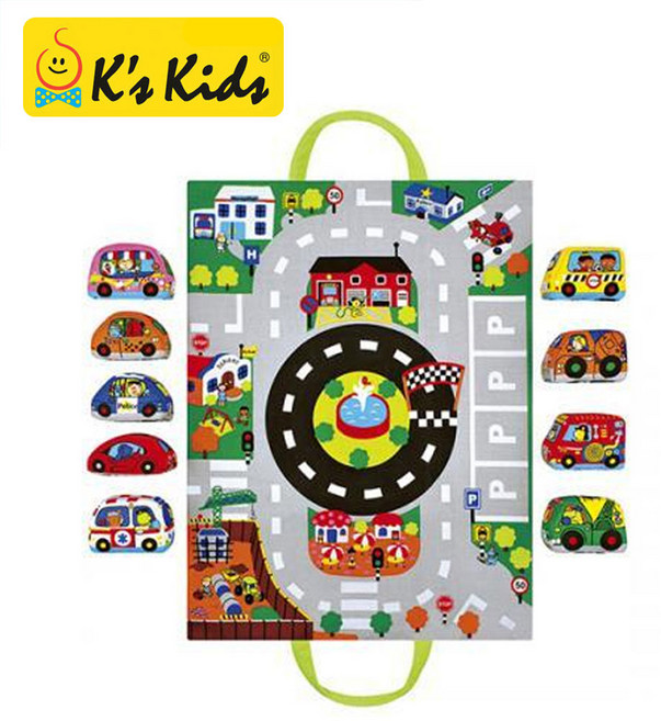 케이스키즈 헝겊놀이가방 자동차 KA10665, 단품, 1