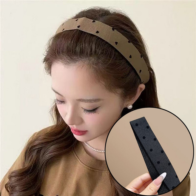 미즈코스 간편한 세안 잔머리 앞머리 정리 화장 찍찍이 머리카락 고정