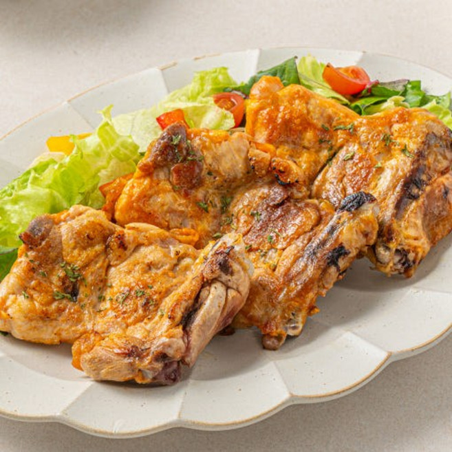 국산 닭갈비 닭다리살 숯불닭갈비 캠핑음식 술안주 홈파티 스테이크 (오리지널맛), 400g, 1개