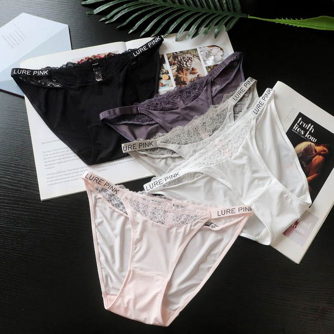 스티칭 레이스 밴드형 끈팬티