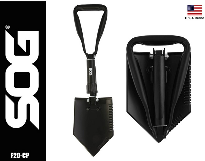 SOG 美國品牌 XL工兵鏟 折疊鏟 F20-CP 附收納袋, 1個