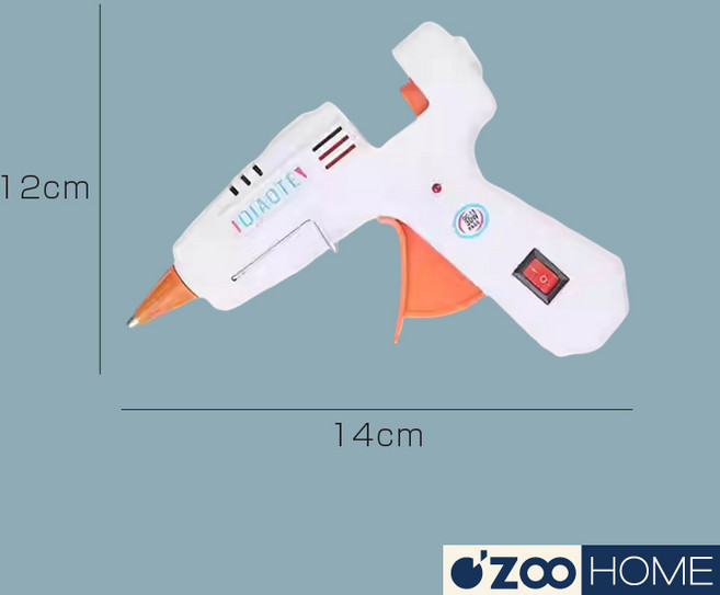 ZOO HOME 熱熔膠槍，DIY手工藝必備工具，快速加熱設計, 1個, 30W熱熔膠槍+10根熱熔條