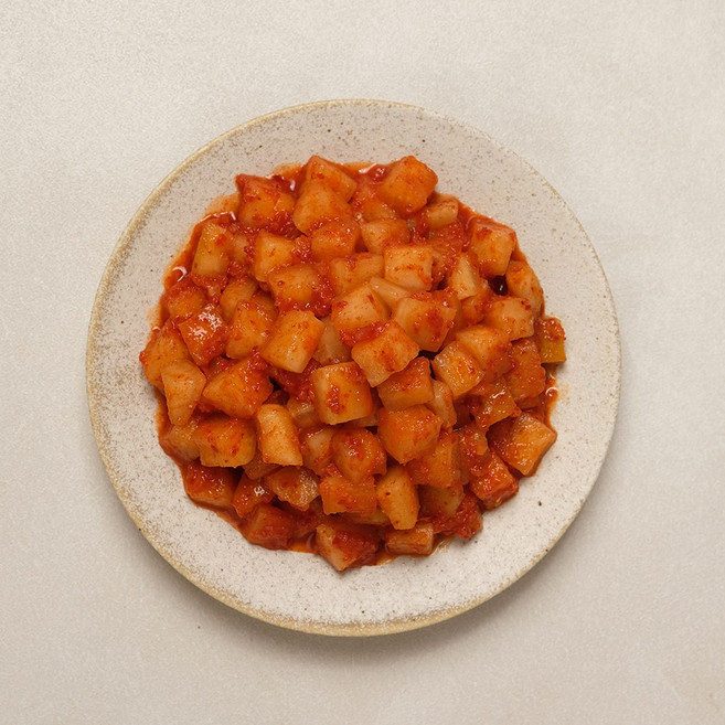 [희야네식탁] 희야네미니깍두기 1.5cm 중국집/돈까스집 식당용 업소용, 2kg, 1개