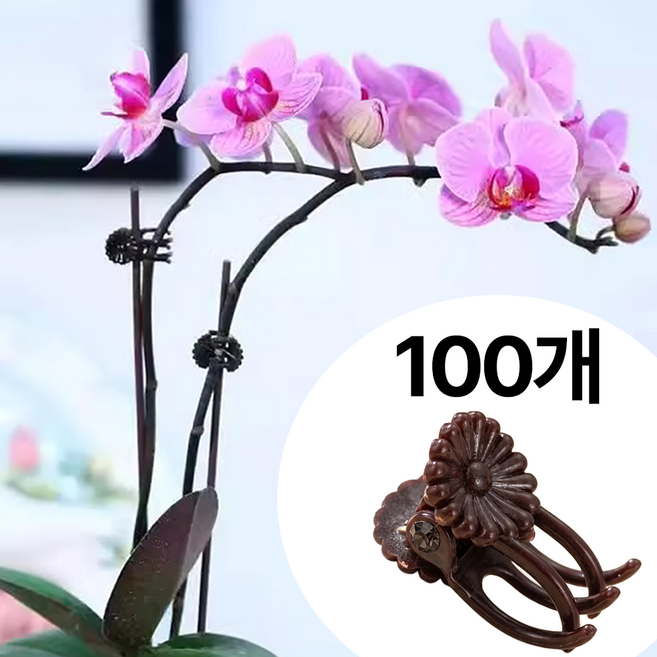 메이크마인 식물 고정 집게 원예용집게 가드닝 식물, 100개