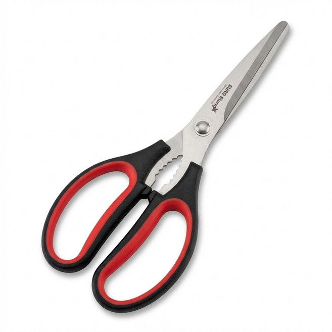 잘드는 독일 주방가위 생고기 생선손질가위 가정용 업소용 유로스텐, 블랙, 1세트