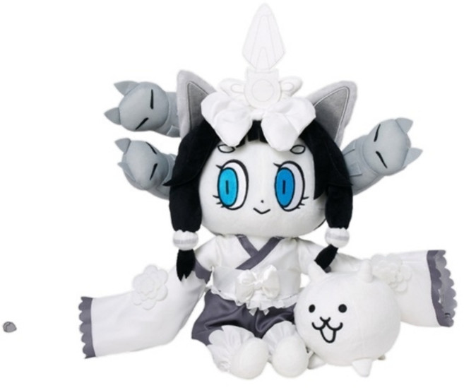 냥코대전쟁 무녀공주 미타마 M 사이즈 대형 봉제인형 55cm PONOS