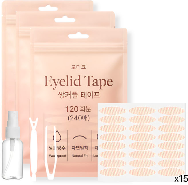 모디크 레이스 쌍커풀 테이프 360매, 1개, A타입