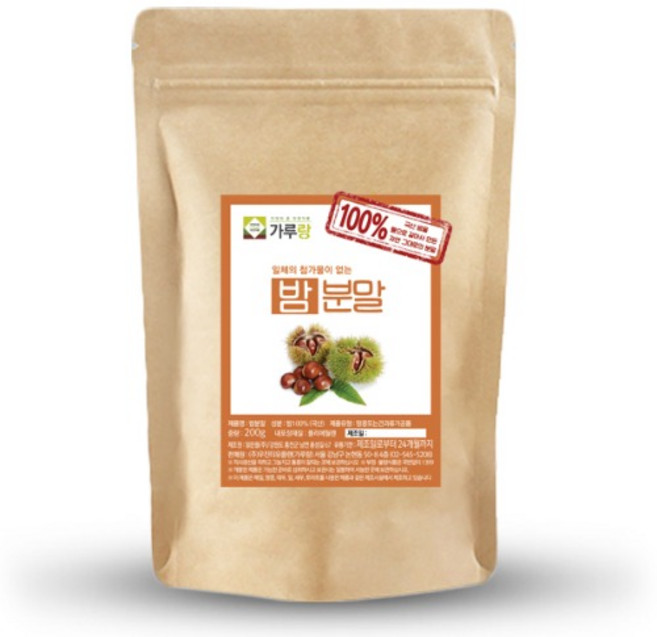 가루랑 100% 국산 밤분말 선식 1kg, 1개