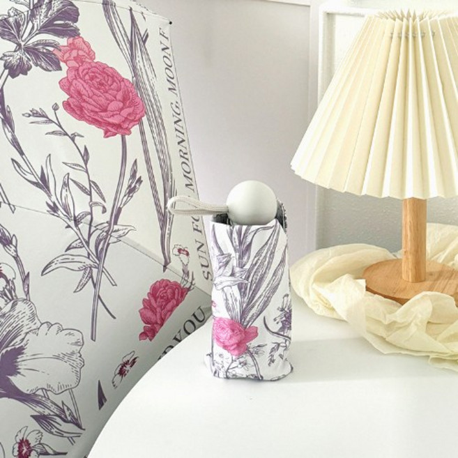 미르픽 고급 레터링 초경량 5단 우양산 암막 양산