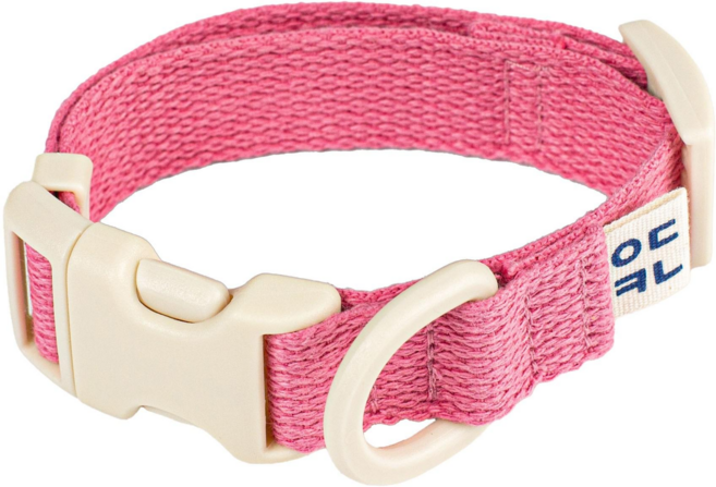 구름솜 부드러운 강아지 목줄 콜마이네임, 핑크, 1개