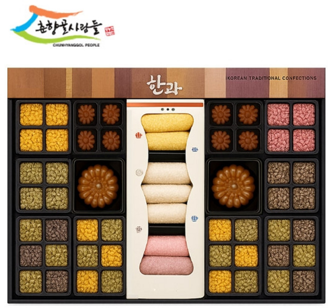기타 [남원명가한과] 춘향골 한과(변사또/2단) 선물세트, 1박스, 664g