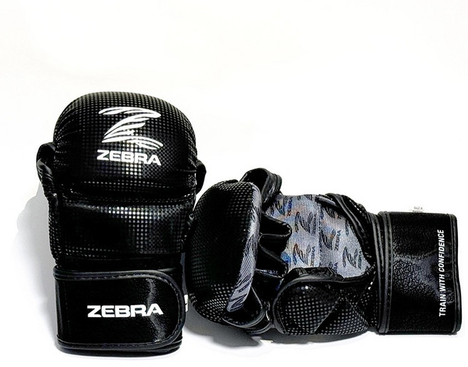 지브라 MMA 글러브 - [ZPEMAG03] ZEBRA MMA CYBER Sparring Gloves black /권투 킥복싱 무에타이 MMA 종합격투기, 1개, 블랙