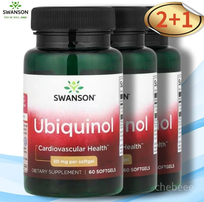 스완슨 유비퀴놀 코큐텐 코엔자임큐텐 COQ10 50mg 60정 3병, 3개 - 쿠팡