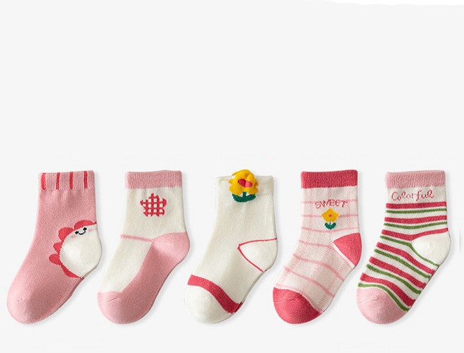 아동 여아 양말 5족세트 양말세트 키즈 주니어 어린이 초등학생 사계절양말