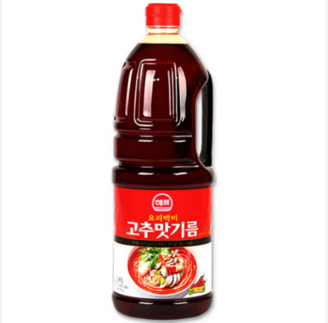 해표 고추맛 기름, 1.8L, 8개