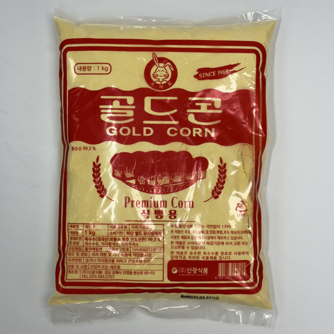 신광식품 골드콘(옥수수가루) 1kg, 1개