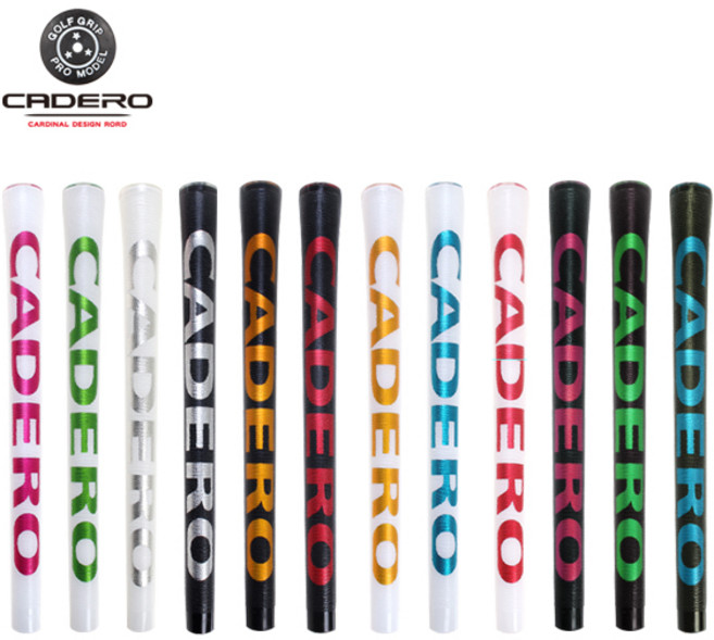 [CADERO] 카데로 2X2 PENTAGON HYBRID 펜타곤 하이브리드 골프 그립, 화이트레드, 화이트레드