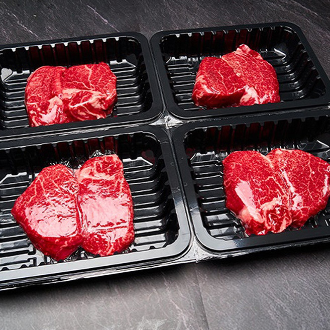 부~드럽고 연한 부위! 냉장 스킨포장 저지방 소고기 한우 안심 스테이크 구이 200g, 1개, 한우 안심 200g