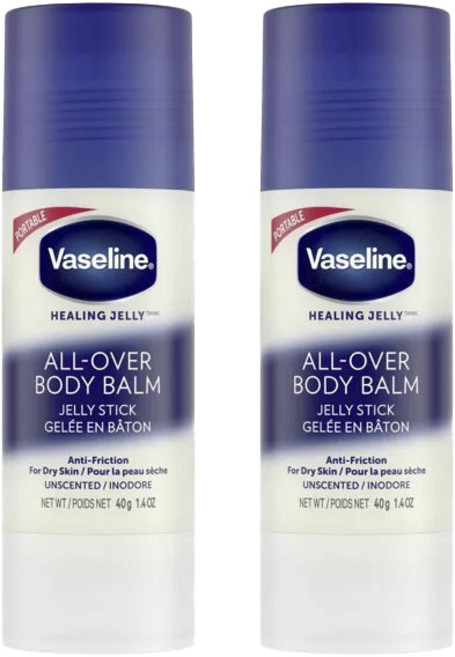 바세린 힐링 젤리 올-오버 바디 밤 스틱, 2개, 40g