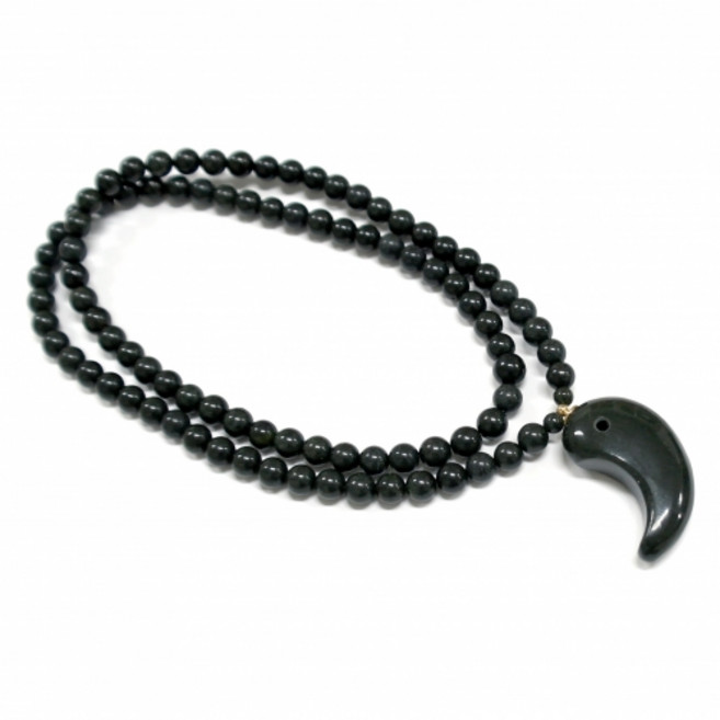 없음 건강목걸이 귀사문석 곡옥 옥 목걸이 2호, 1개