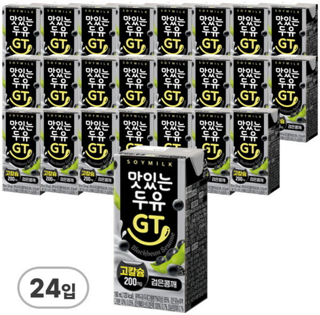 남양유업 맛있는 두유 GT 고칼슘 검은콩깨, 1개, 190ml