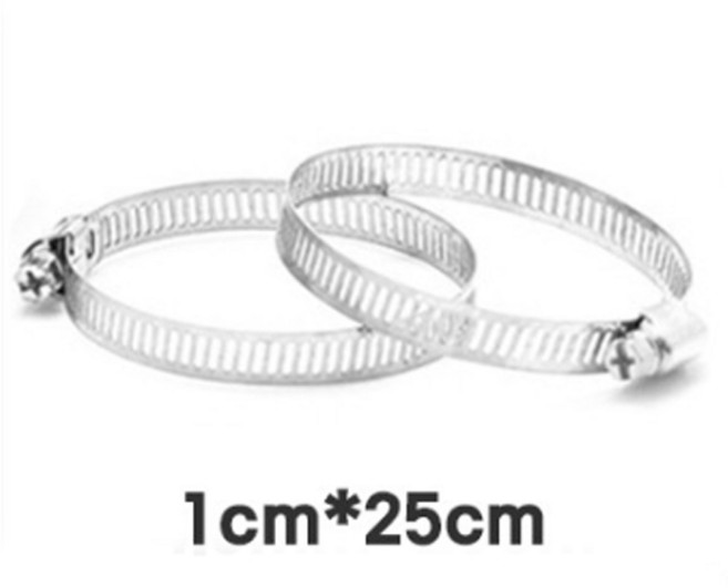 바이크 오토바이 배기 단열 테이프 머플러 단열재 마감재 5M, 1개, 호스밴드 2P