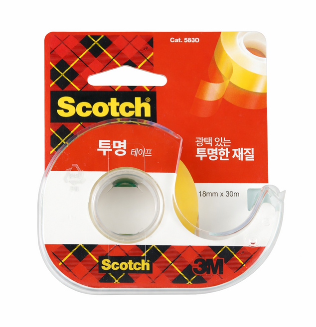 3M 스카치 다용도 테이프 디스펜서 583, 혼합색상, 1개