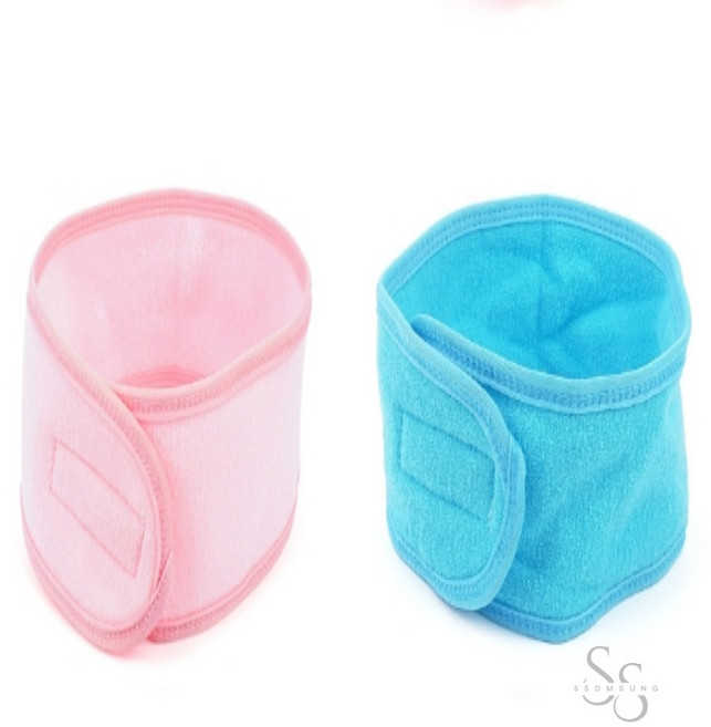 쏨숭 메이크업 머리밴드 귀여운세안밴드, 블루