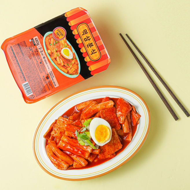 떡볶이 오리지널맛 2~3인분(떡+어묵) 밀키트 먹삼분식, 480g, 1개