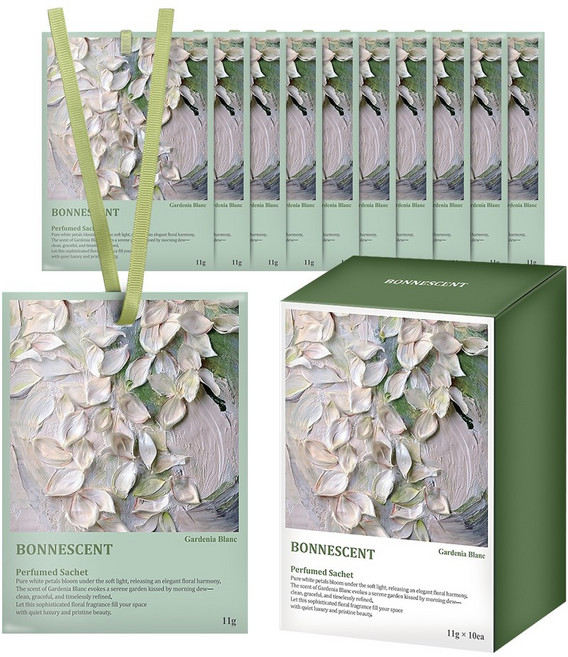 보네센트 샤쉐 옷장 방향제, 11g, 10개, 가드니아블랑