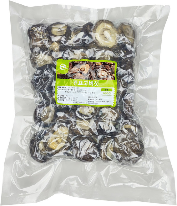 표고버섯(원형) 표고버섯(홀), 1개, 100g (3-4cm)