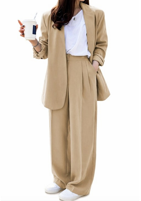 휠렉스 여성 캐주얼 슬림핏 블레이저 긴바지 상하세트 JT403