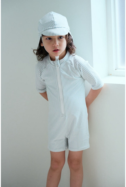 어텀31 키즈 남아 스트라이프 수영복 세트