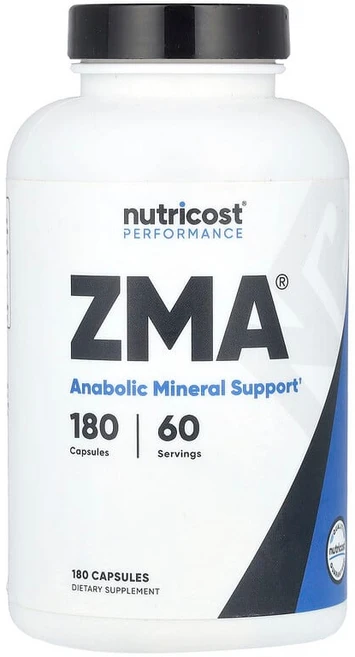 Nutricost 고기능성 ZMA® 캡슐 180정, 1개 - 쿠팡