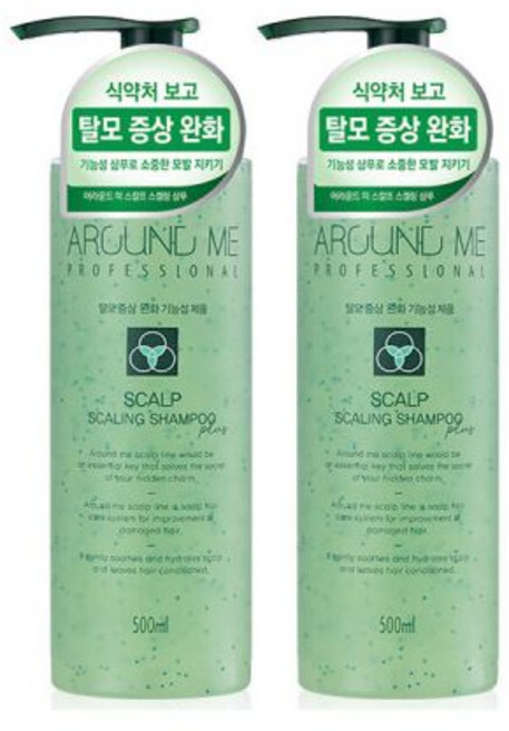 프로페셔널 스칼프 탈모샴푸 500ml X2개 안티헤어로스(+헤어토너 증정), 단일속성