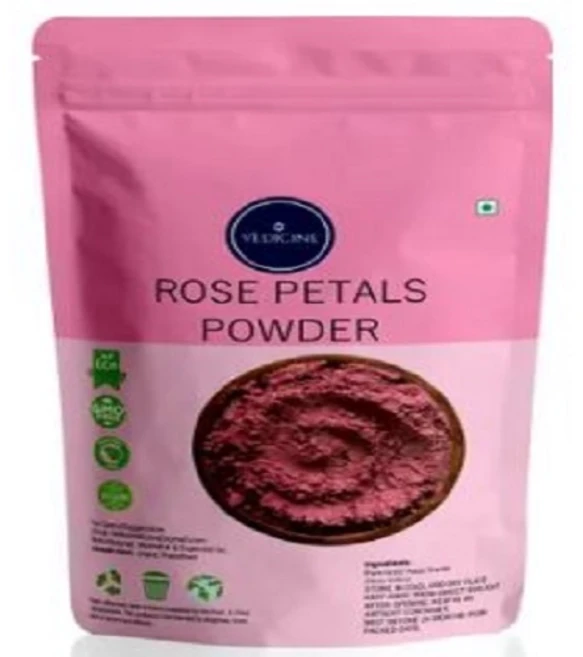 VEDICINE Natural Rose Petal Powder for Face Care and Skin Care, 1개, 100g - 쿠팡