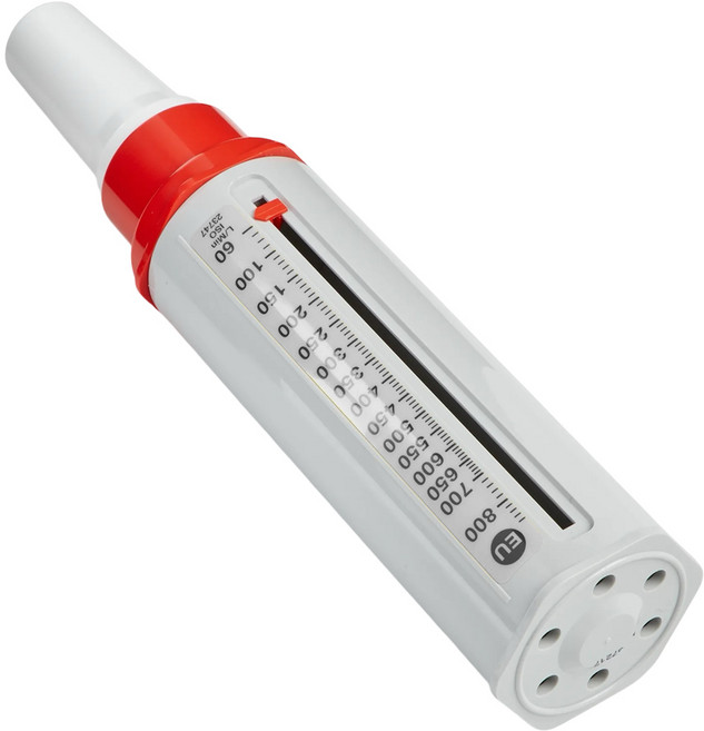 천식치료 훈련기 피크플로우미터 PeakFlowMeter 호흡량측정 소아용 폐활량운동기, 1개, 1개입