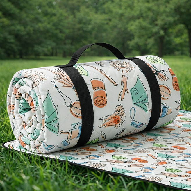 ROYAI ONE 휴대용 피크닉매트 대형 캠핑매트 방수 방습, B