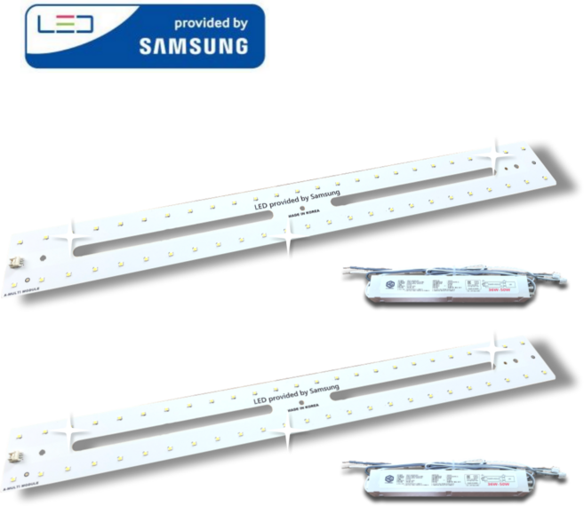 삼성LED 모듈 멀티A 25W 주방/욕실 540X60mm (긴 형광등 대체) 국내제작 플리커프리, 주광색, 2세트
