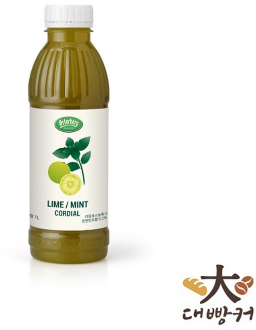 오스터버그 라임 민트향 코디알 스프레드, 1개, 1L