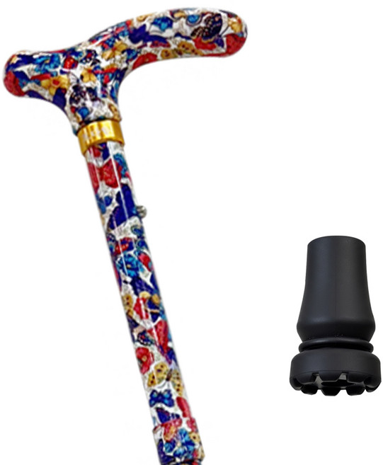 효다함 꽃길 어르신 지팡이, 나비꽃, 1개