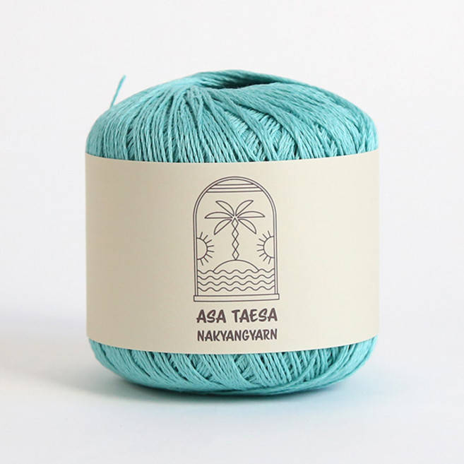 [앵콜스] (10+1)아사태사 70g 린넨 면혼방 여름 뜨개실, 543 민트(낱개), 1개
