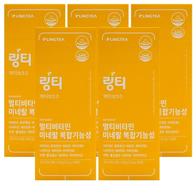기타 링티 액티브 3.0 11g x 10포 5박스, 110g, 5개